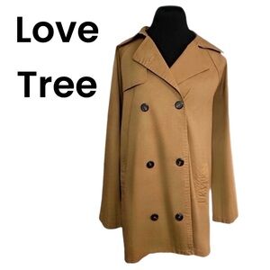 Love Tree Large Brown Lightweight Jacket